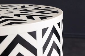 Masuta auxiliara design unicat Bone Inlay 45cm A-43660 VC