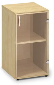 Dulap din sticlă îngustă joasă ProOffice 40 x 45,8 x 73,5 cm, pară sălbatică autentică