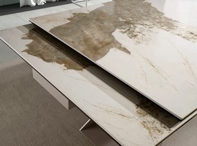 Masa extensibila deosebita design LUX Porcelain Marble 160-240cm