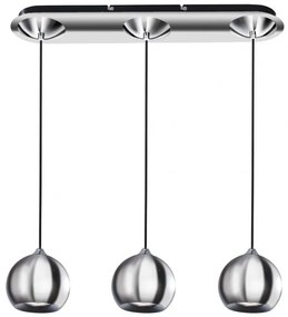 Lustra cu pendule design modern Gulia 3 Chrome