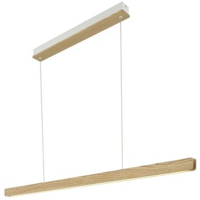 Lustra LED suspendata lemn design slim scandinav Ilgas