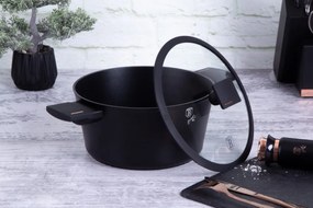 Oală cu capac 24 cm, 4.5 L Berlinger Haus BH 7087, Monaco Collection, strat de titan, curățare ușoară, elegantă