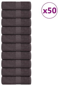 vidaXL Prosoape de baie 50 buc. FROGN antracit 30x30 cm 100% bumbac
