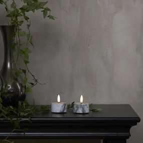 Lumânări LED 2 buc. (înălțime 6 cm) Flamme Marble – Star Trading