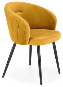 Scaun K430 velvet mustariu