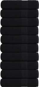 vidaXL Prosoape de duș, FROGN, 10 buc., negru, 70x140 cm, 360 g/m²