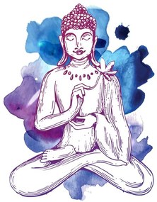 Tablou ilustrația lui Budha