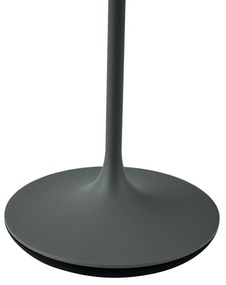 Lampă de masă gri închis, incl. LED IP65 reîncărcabilă cu stație de încărcare - Bass