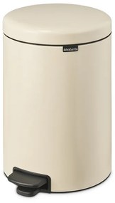Cos de gunoi cu pedala Brabantia NewIcon 1005535, 20 L, Inchidere lina, Baza antiderapanta, Bej