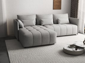 Colțar extensibil dumonde cu ladă de depozitare si sezut confortabil din spuma high-density, Malta Euphoria Dove II 235x185 cm