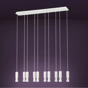 Lustră LED pe cablu BERNABETA 10xGU10/5W/230V albă Eglo 39703