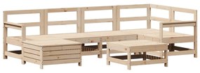 3250956 vidaXL Set canapea de grădină, 7 piese, lemn masiv de pin