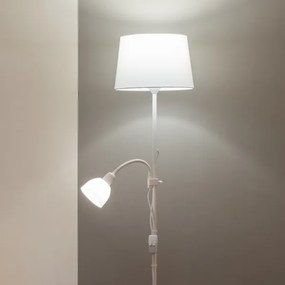 Brilagi - Lampă de podea CERIA 2 în 1 1xE27/100W/230V + 1xE14/25W albă