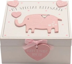 Cutiuta amintiri roz din MDF My Special Keepbox - Petit Cheri