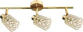 Candellux York lampă de tavan 3x40 W alamă 93-70111