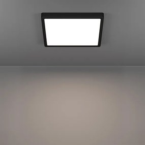 Eglo 901375 - FUEVA-Z Lampă de tavan LED RGBW dimabilă, sticlă fumurie, LED/13,5W/230V, 29,5cm, IP44, neagră