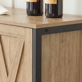 Comoda TAYLOR ARTISAN cu rafturi deschise, 100x70cm