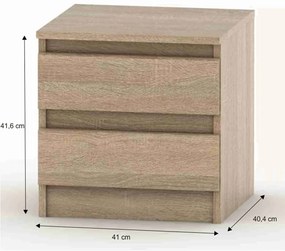 Noptieră HANY NEW 002, stejar sonoma