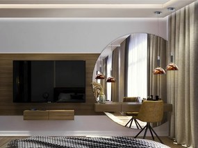 Pendul LED modern design decorativ Charlize 1L BRONZE