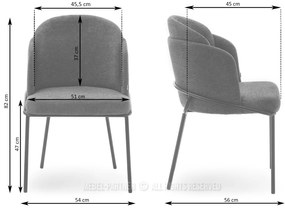 Scaun Conor (grafit + negru). 1111010