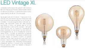Bec de dimensiuni mari, cu filament LED VINTAGE XL E27 4W GLOBO SMALL 129877