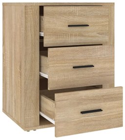 Noptiera, stejar sonoma, 50x36x60 cm, lemn prelucrat