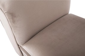 Bancă, catifea Velvet, grej/negru, BURDA