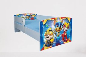 Pat Pentru Copii 2-12 Ani Paw Patrol Space, Cu Protectie Si Saltea SafeNest de 160x80 Cm Ptv4693