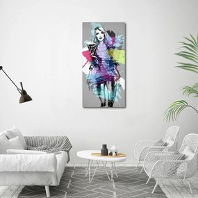 Tablou din Sticlă Abstracție femeie