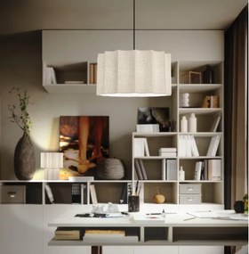 Lampă suspendată pe cablu WAVY 1xE27/14W/230V bej