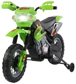 HOMCOM Motocicletă Electrică pentru Copii cu Role, 102×53×66 cm, Verde | Aosom Romania
