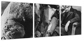 Tablou - Circ (cu ceas) (90x30 cm)