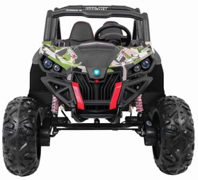 Masinuta Electrica cu acumulator pentru copii NOVOKIDS™ Buggy UTV , 2 locuri, 3-12 ani , max 50 kg , 2 Baterii de 12V, Lungime 124 cm, Camouflage