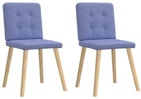 vidaXL Scaune de sufragerie 2 buc țesătură Jeans Blue