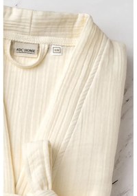 Halat crem L/XL din muselină Kimono – Foutastic