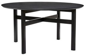 Masă de dining neagră rotundă ø 140 cm Fjord – Hübsch