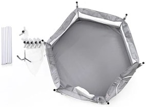 Țarc de joacă 120 cm gri