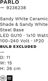 Aplica de perete design minimalist PARLO alba