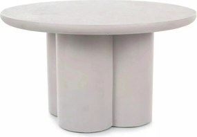 Masuta cafea ROSALIA, gri deschis, microciment, 80x45 cm