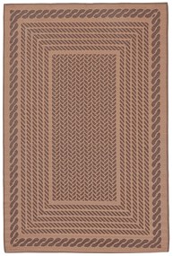 Covor cu doua fete Kashan, Bizzotto, 180 x 270 cm, polipropilena, maro