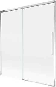 Mexen Rox paravan de baie cu 2 aripi glisante 150 x 150 cm, transparent, crom - 8C9-150-001-01-00