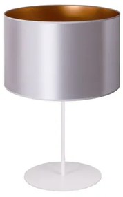 Lampă de masă Duolla CANNES 1xE14/15W/230V d. 20 cm argintiu/cupru/alb