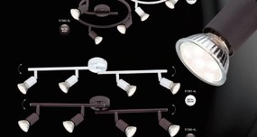 Lustra aplicata design modern 3 spoturi alba GU10 LED Olana / Oliwa 57381-3L GL