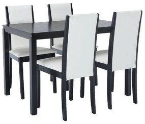 Set cină, wenge/piele eco, VENIS NEW 1+4