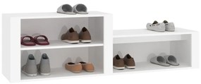 Pantofar, alb, 150x35x45 cm, lemn compozit Alb, 1