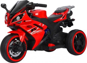 Motocicleta Electrica cu Acumulator Pentru Copii NOVOKIDS™ Storm Motor Trio GTX, Cu melodii si lumini, 12V, Max 30 kg, Trotineta Electrica, 3 Roti,