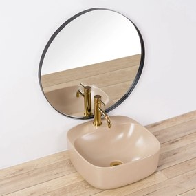 Lavoar Luiza ceramica sanitara Beige Mat – 42 cm
