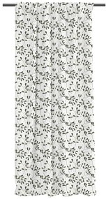 Draperie albă/verde din bumbac satinat 110x250 cm Santa Likes Mistletoe – Butter Kings