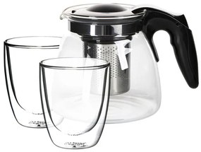 Set ceainic 900 ml si 2 pahare termo Andrea, 300 ml