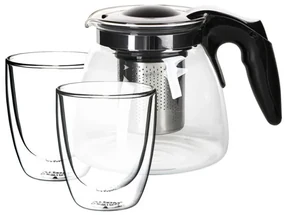 Set ceainic 900 ml si 2 pahare termo Andrea, 300 ml